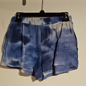 Warehouse Blue and White Athletic Shorts